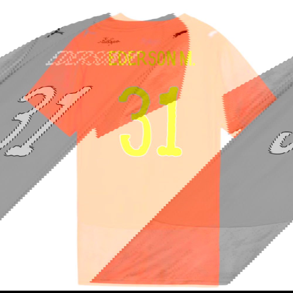 2025-2026 Manchester City CWC Goalkeeper Shirt (Neon Sun) - Womens (Ederson M. 31)