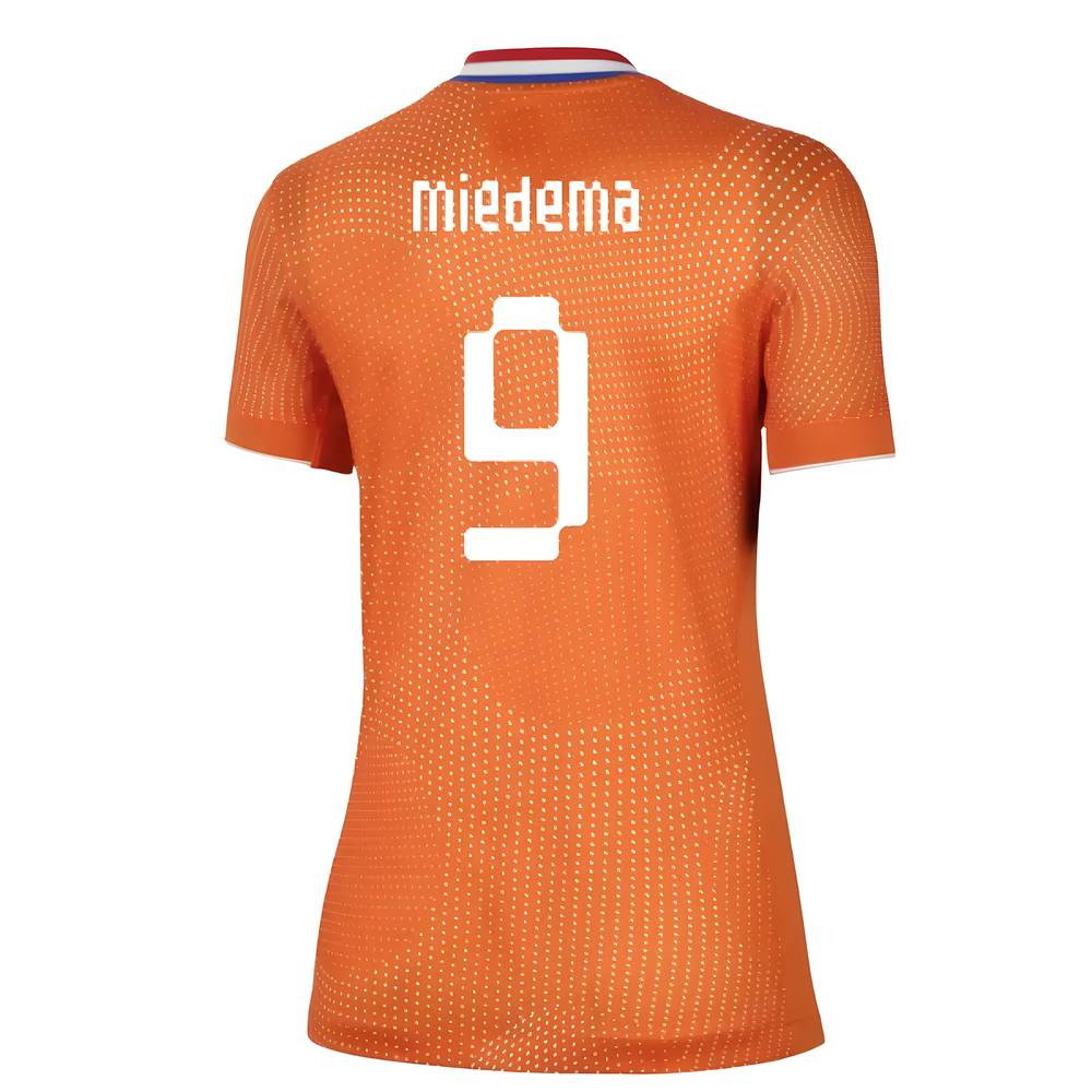 2025-2026 Netherlands Womens Team Home Shirt (Ladies) (Miedema 9)