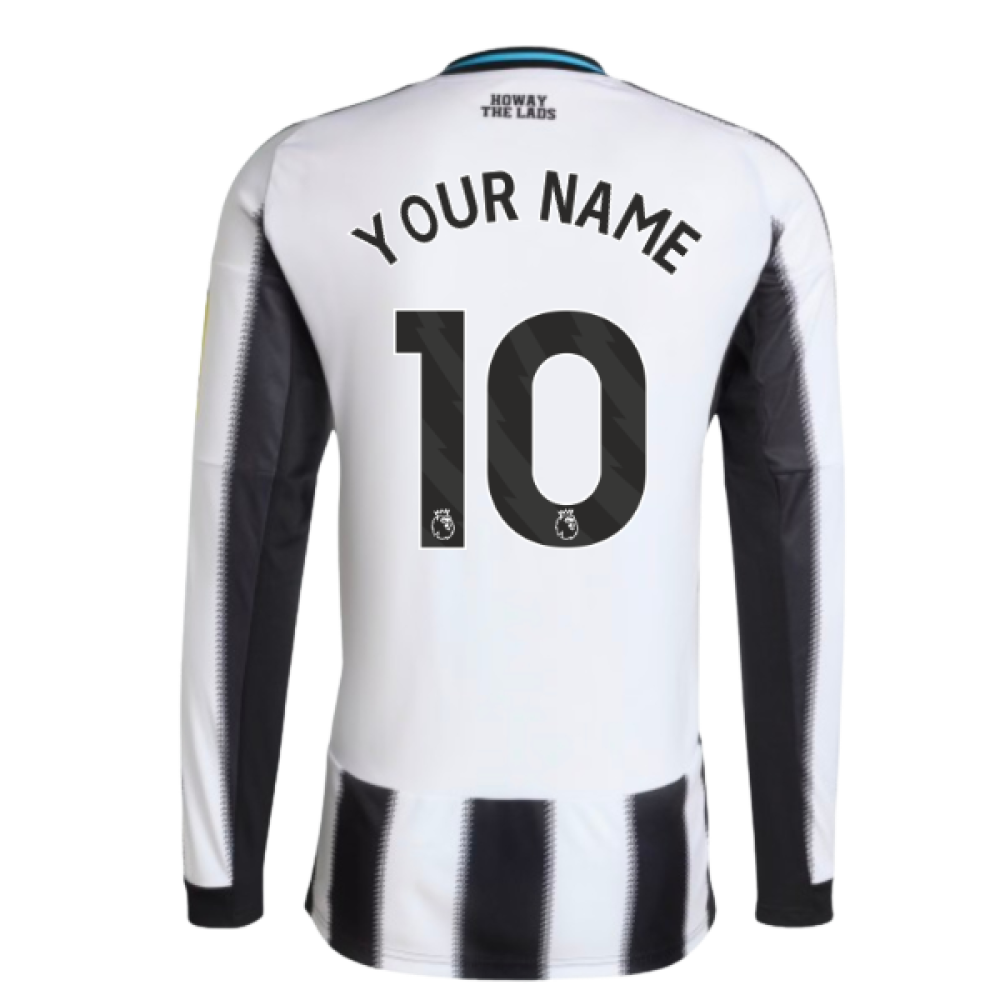 2025-2026 Newcastle Long Sleeve Home Shirt (Your Name)