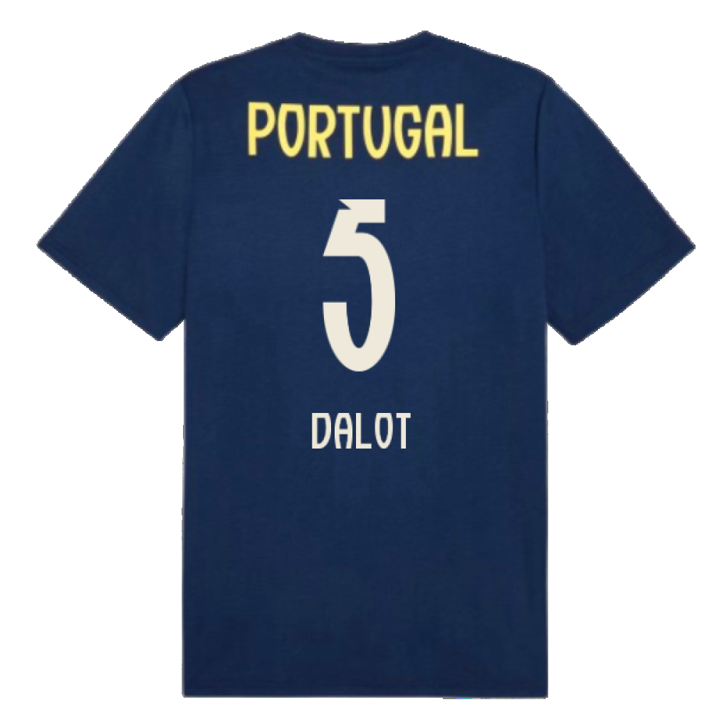 2025-2026 Portugal Casuals Tee (Persian Blue) (Dalot 5)