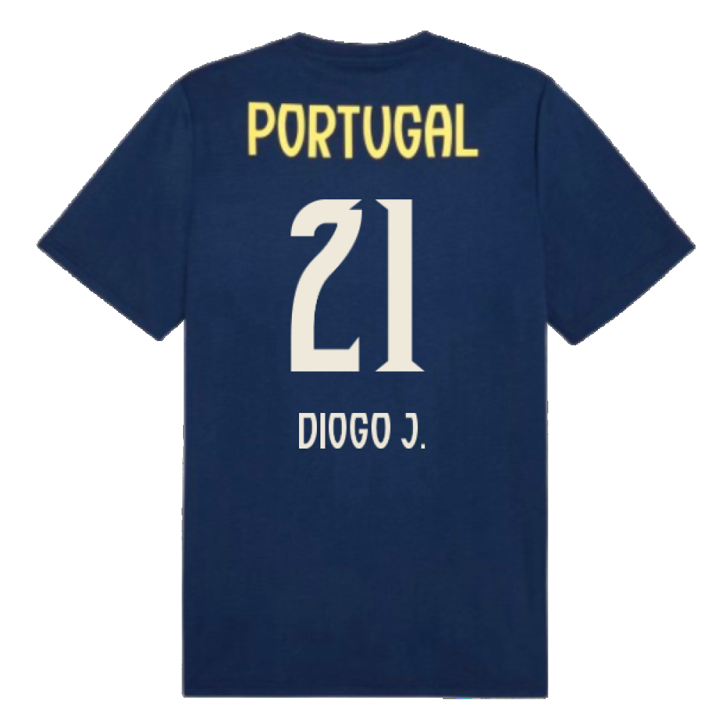 2025-2026 Portugal Casuals Tee (Persian Blue) (Diogo J. 21)