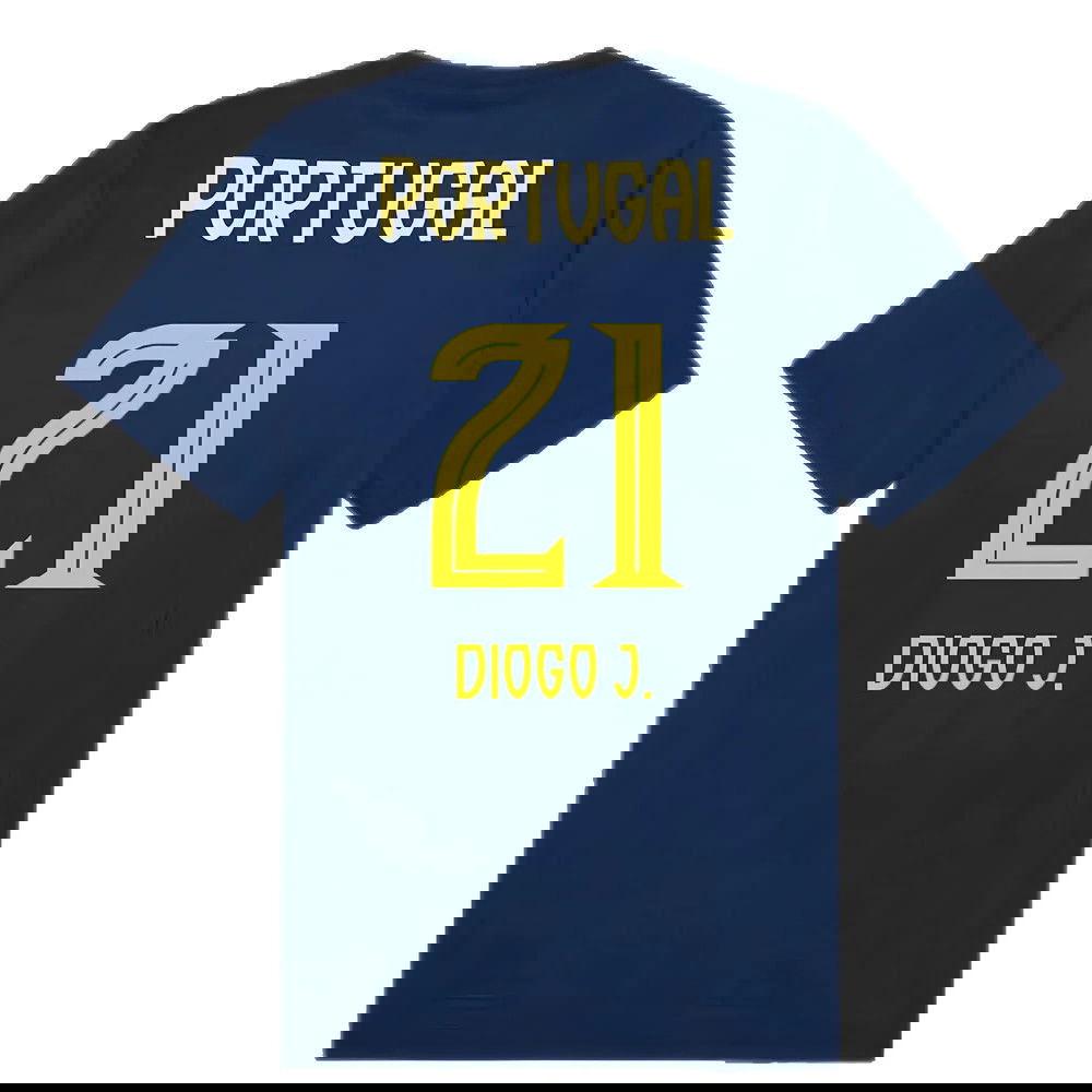 2025-2026 Portugal Casuals Tee (Persian Blue) (Diogo J. 21)