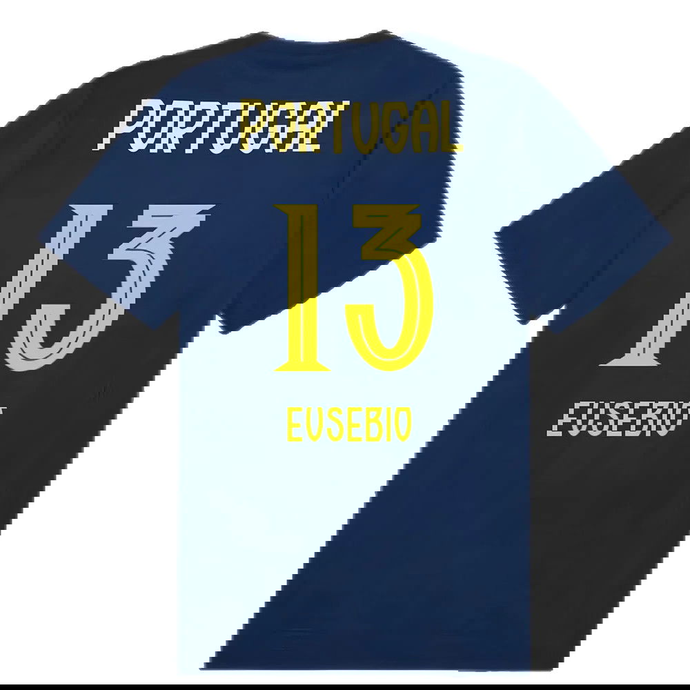 2025-2026 Portugal Casuals Tee (Persian Blue) (Eusebio 13)