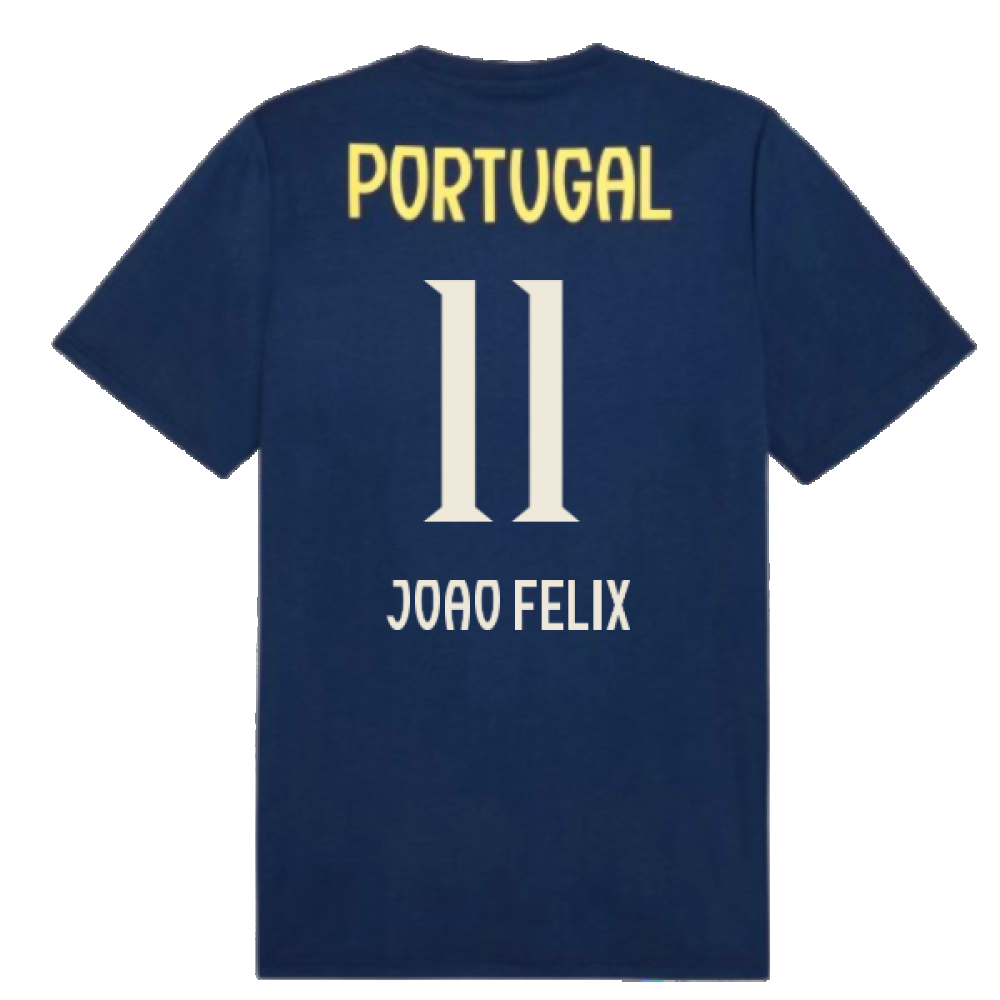 2025-2026 Portugal Casuals Tee (Persian Blue) (Joao Felix 11)