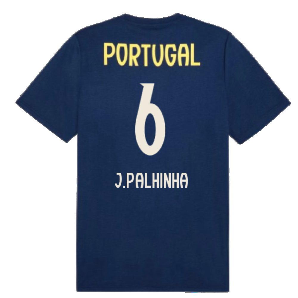 2025-2026 Portugal Casuals Tee (Persian Blue) (J.Palhinha 6)