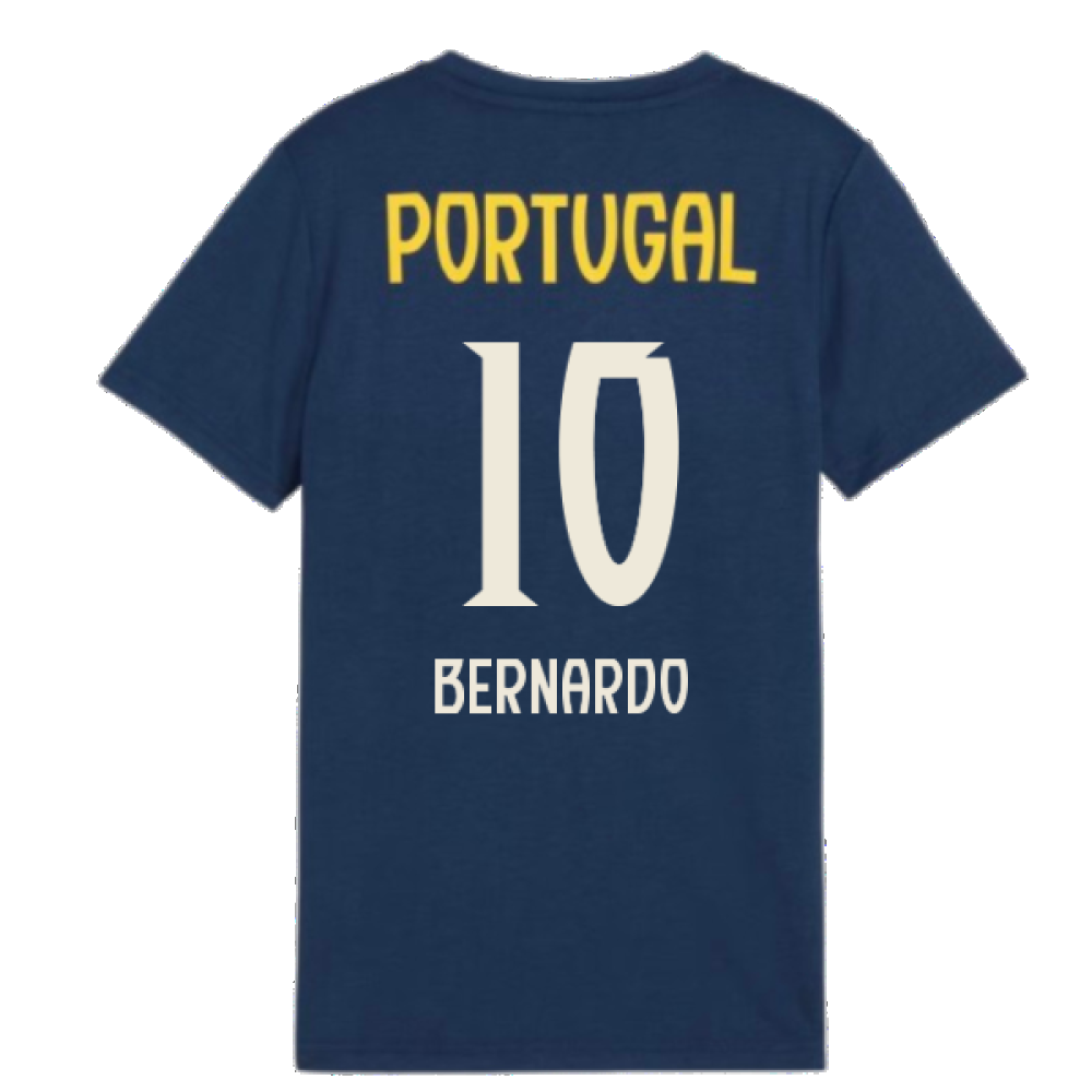 2025-2026 Portugal Casuals Tee (Persian Blue) - Kids (Bernardo 10)