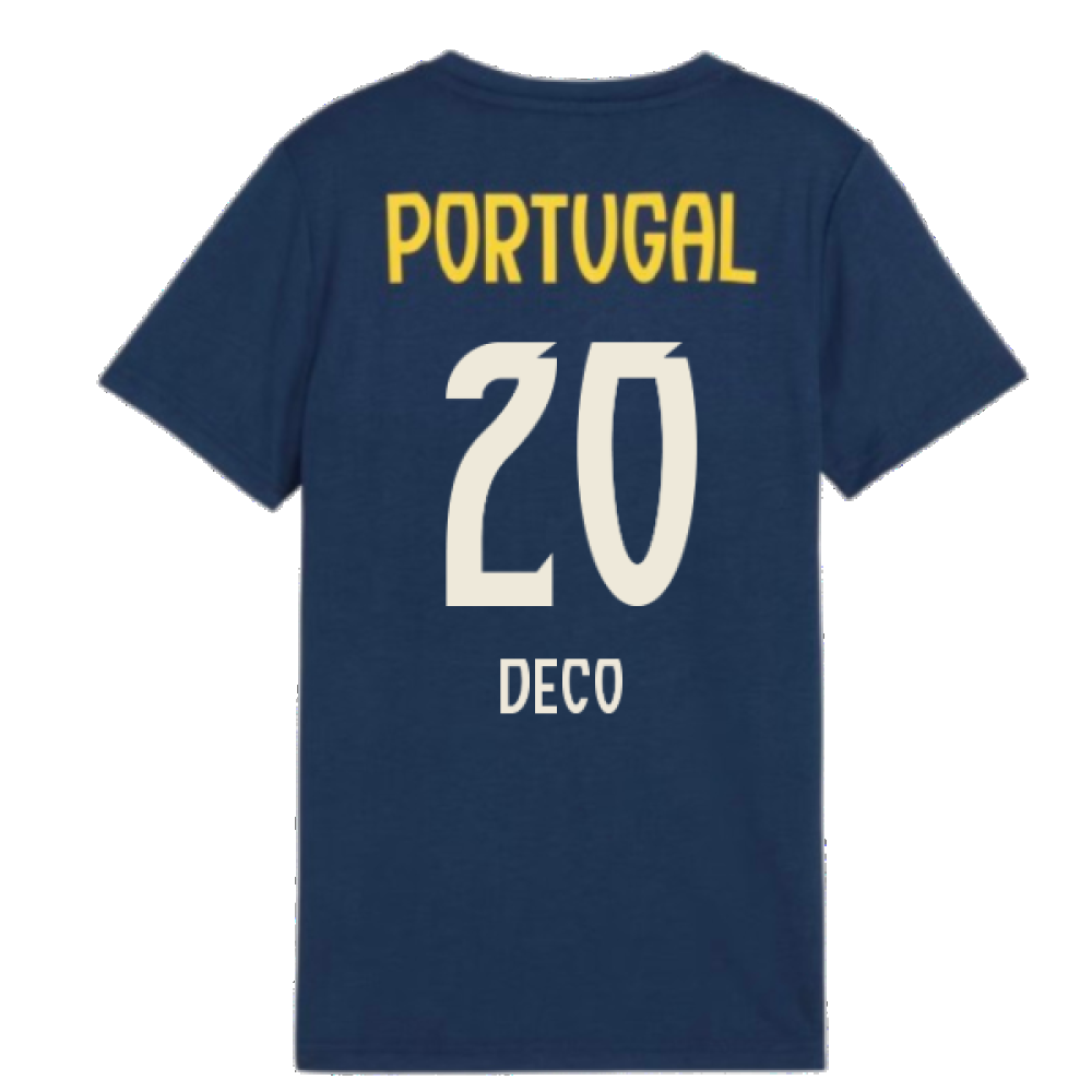 2025-2026 Portugal Casuals Tee (Persian Blue) - Kids (Deco 20)