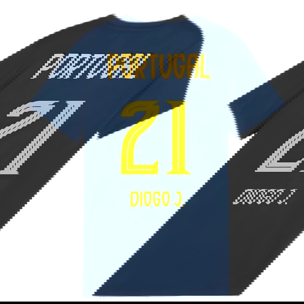 2025-2026 Portugal Casuals Tee (Persian Blue) - Kids (Diogo J. 21)