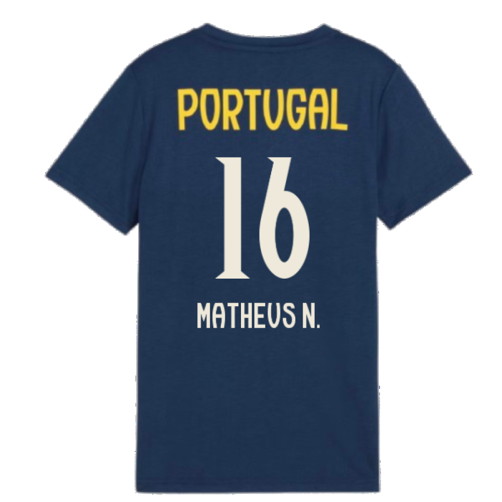 2025-2026 Portugal Casuals Tee (Persian Blue) - Kids (Matheus N. 16)