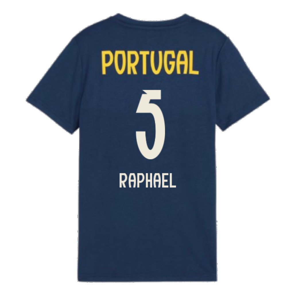 2025-2026 Portugal Casuals Tee (Persian Blue) - Kids (Raphael 5)