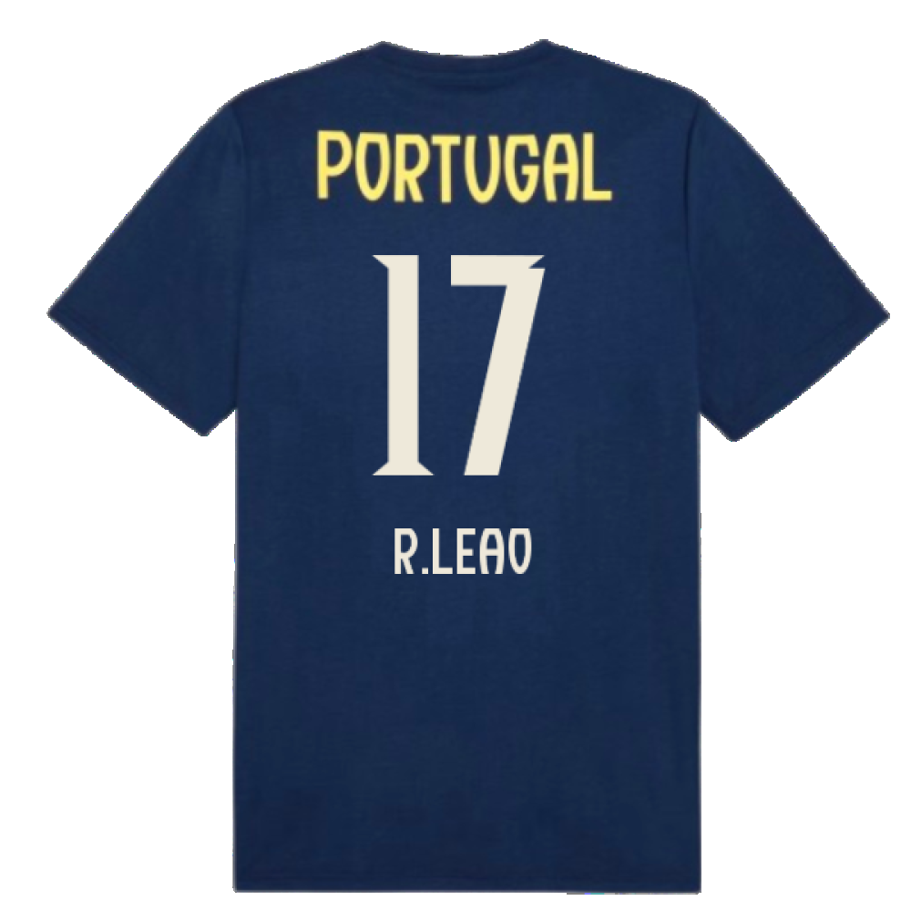 2025-2026 Portugal Casuals Tee (Persian Blue) (R.Leao 17)