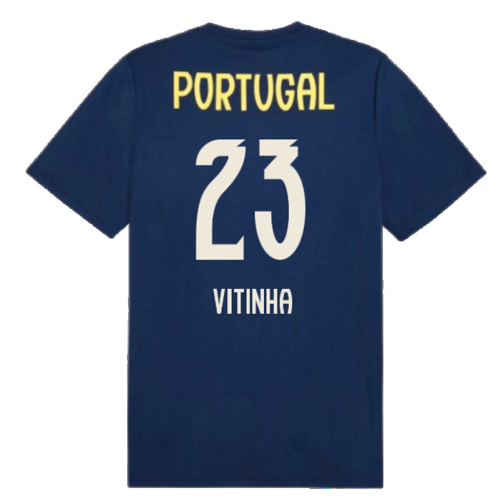 2025-2026 Portugal Casuals Tee (Persian Blue) (Vitinha 23)