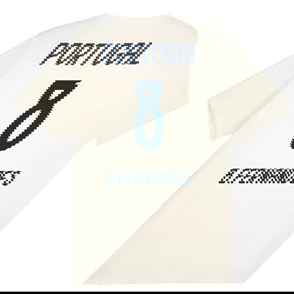 2025-2026 Portugal Casuals Tee (Sugared Almond) (B.Fernandes 8)