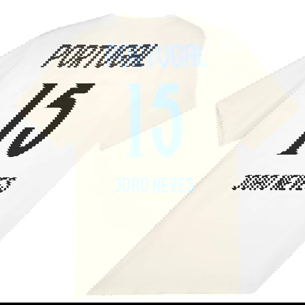 2025-2026 Portugal Casuals Tee (Sugared Almond) (Joao Neves 15)