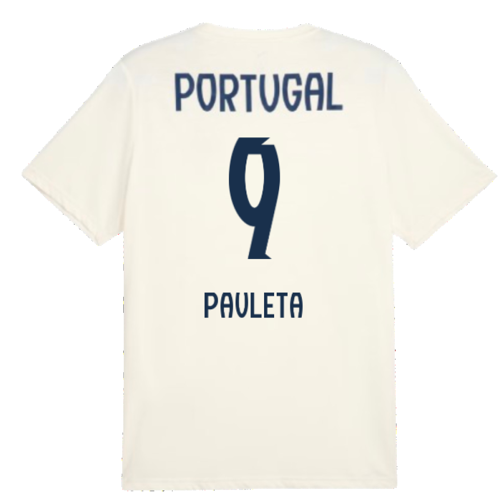 2025-2026 Portugal Casuals Tee (Sugared Almond) (Pauleta 9)