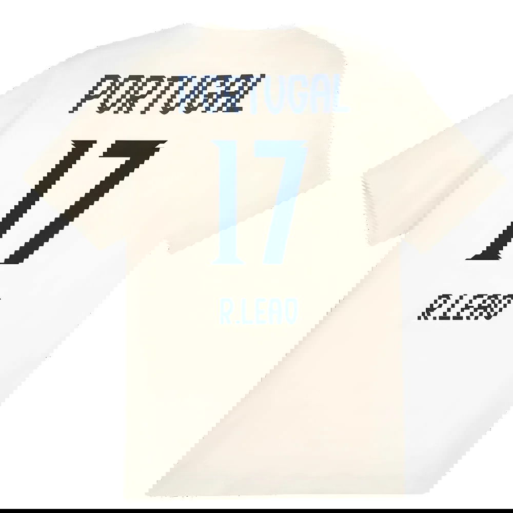 2025-2026 Portugal Casuals Tee (Sugared Almond) (R.Leao 17)