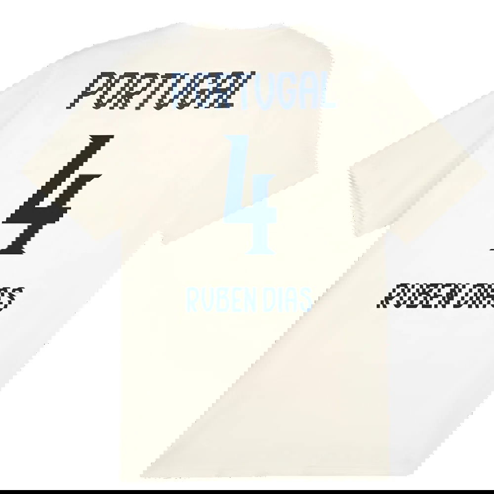2025-2026 Portugal Casuals Tee (Sugared Almond) (Ruben Dias 4)