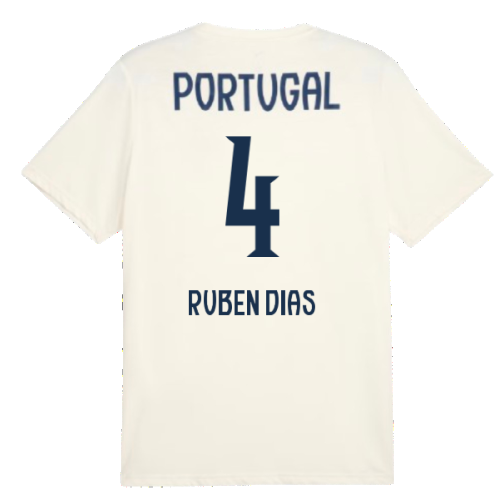 2025-2026 Portugal Casuals Tee (Sugared Almond) (Ruben Dias 4)