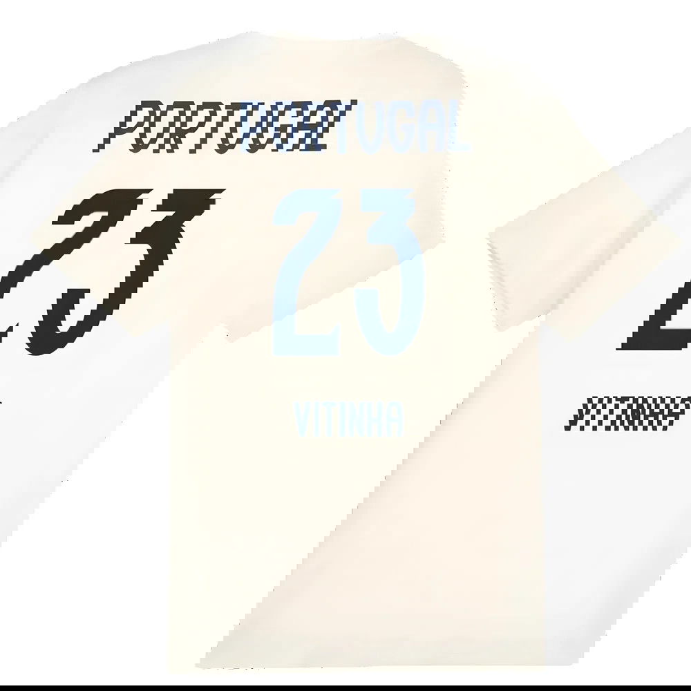 2025-2026 Portugal Casuals Tee (Sugared Almond) (Vitinha 23)
