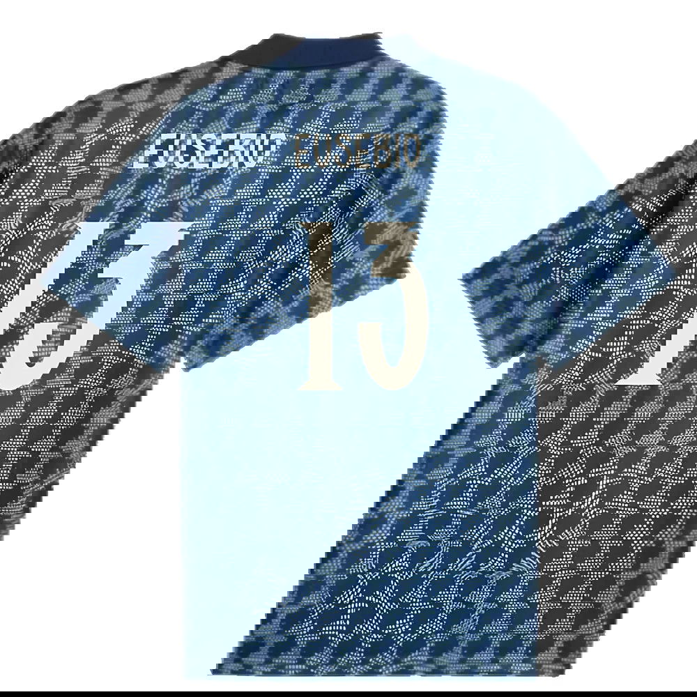 2025-2026 Portugal ftblNRGY+ Retro Jersey (Persian Blue) (Eusebio 13)