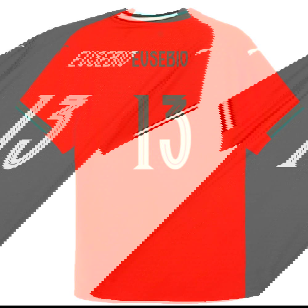 2025-2026 Portugal Home Authentic Jersey (Eusebio 13)