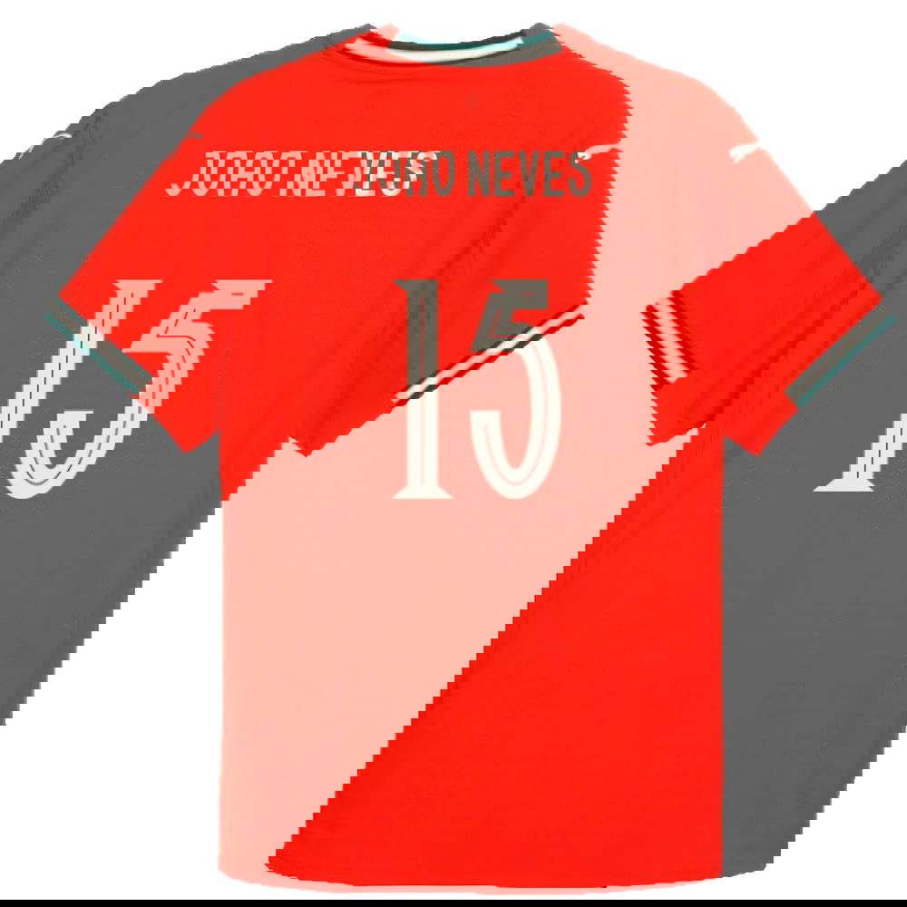 2025-2026 Portugal Home Authentic Jersey (Joao Neves 15)