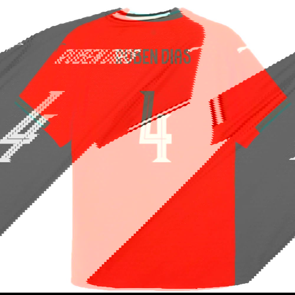 2025-2026 Portugal Home Authentic Jersey (Ruben Dias 4)