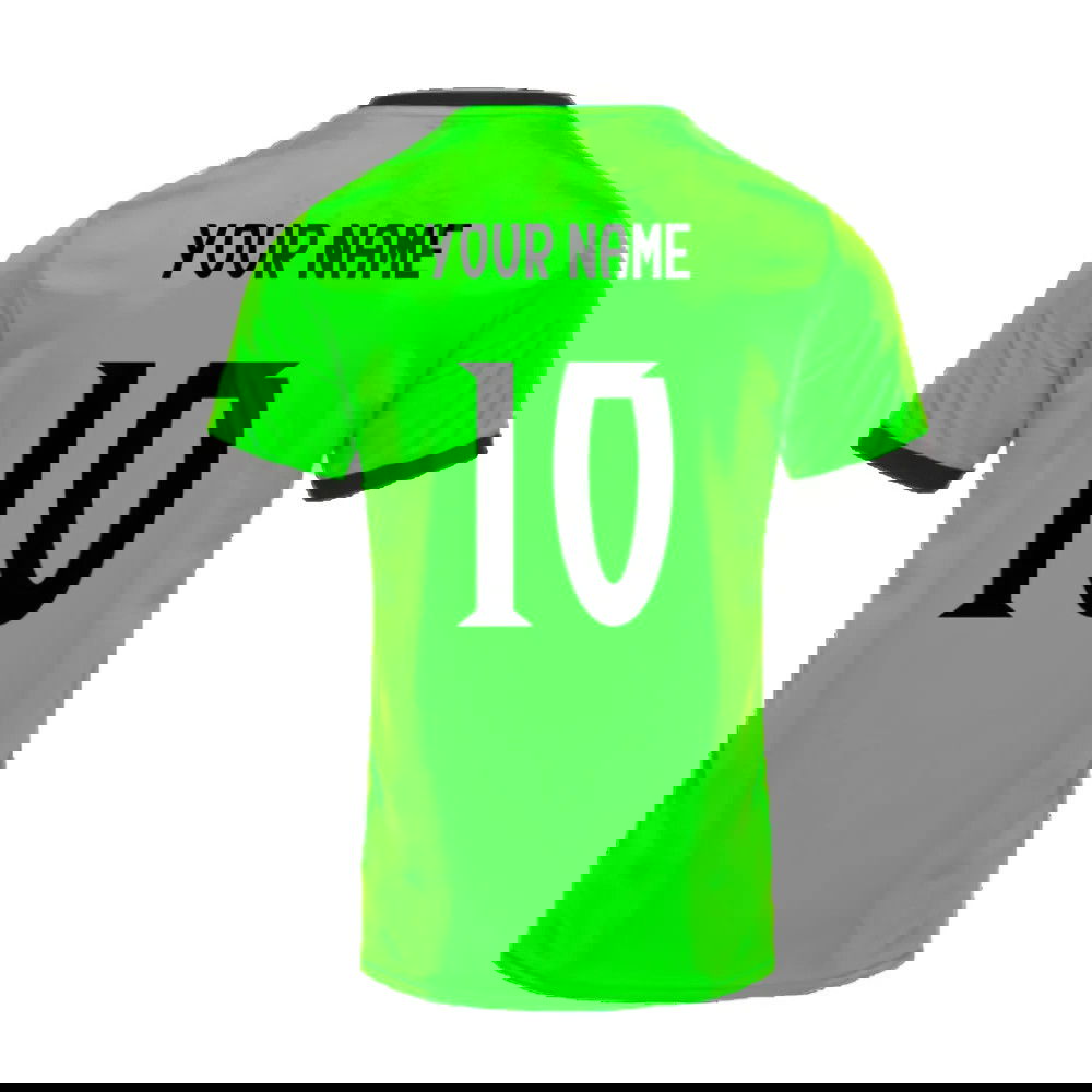 2025-2026 Portugal Home Goalkeeper Shirt (Green) (Your Name)