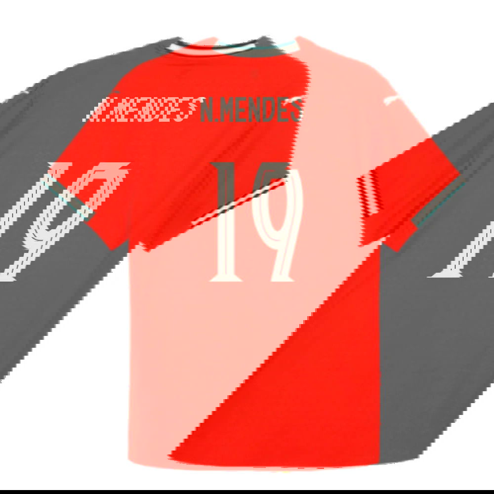2025-2026 Portugal Home Shirt (N.Mendes 19)