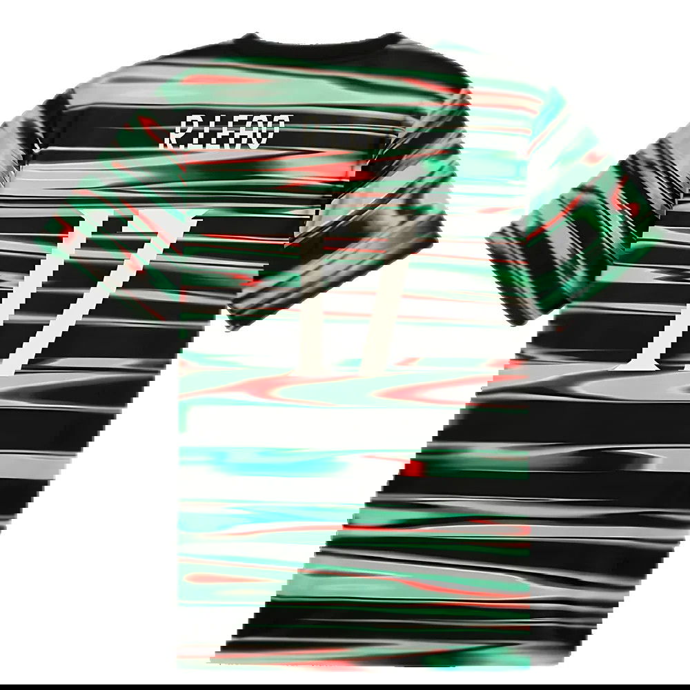 2025-2026 Portugal Prematch SS Jersey (Black) (R.Leao 17)