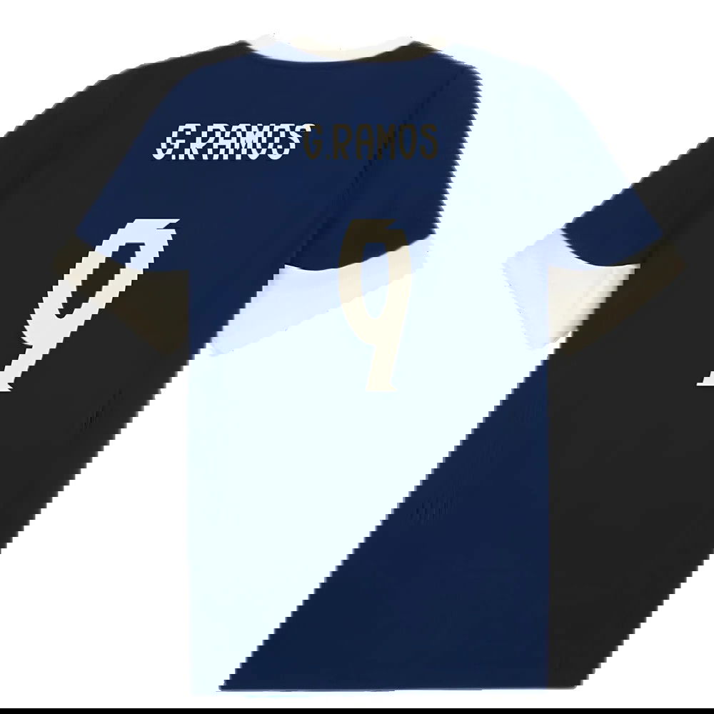 2025-2026 Portugal Training Jersey (Persian Blue) (G.Ramos 9)