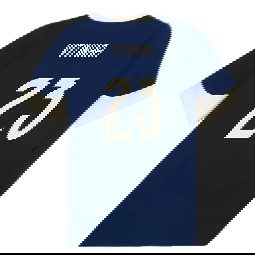 2025-2026 Portugal Training Jersey (Persian Blue) (Vitinha 23)