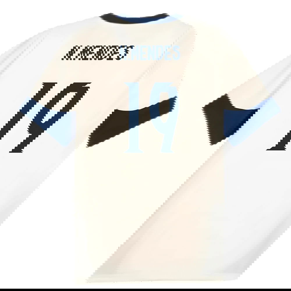 2025-2026 Portugal Training Jersey (Sugared Almond) (N.Mendes 19)