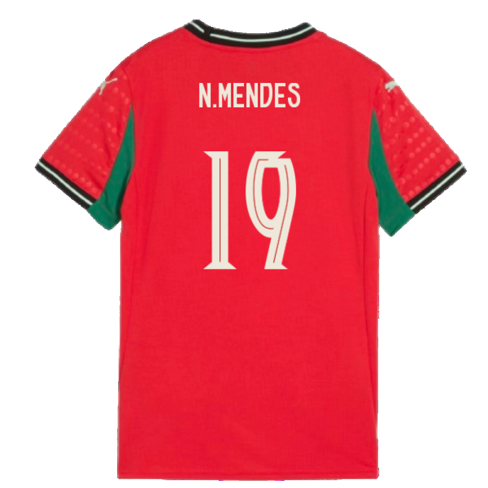2025-2026 Portugal Womens Team Home Shirt (Ladies) (N.Mendes 19)