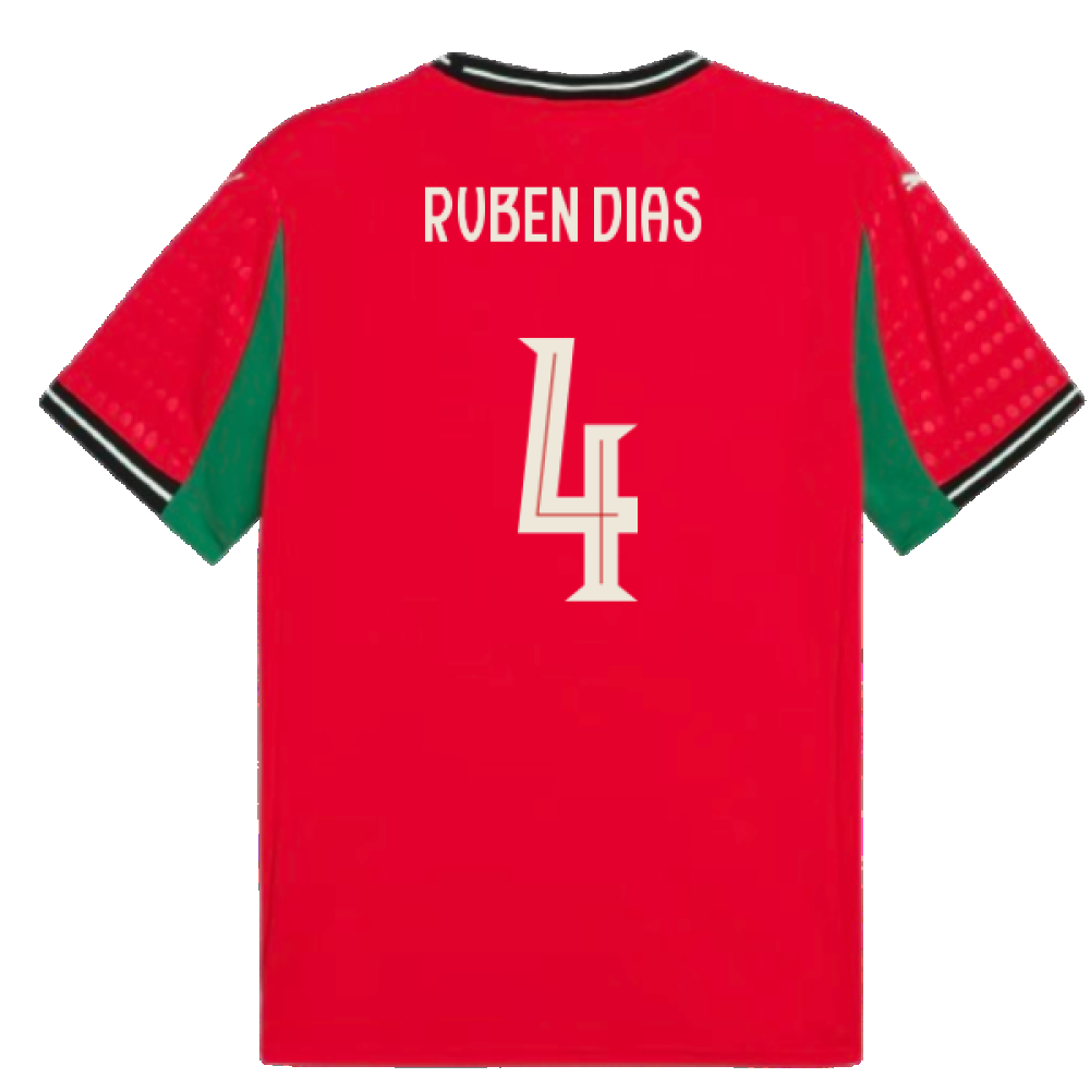2025-2026 Portugal Womens Team Home Shirt (Unisex) (Ruben Dias 4)