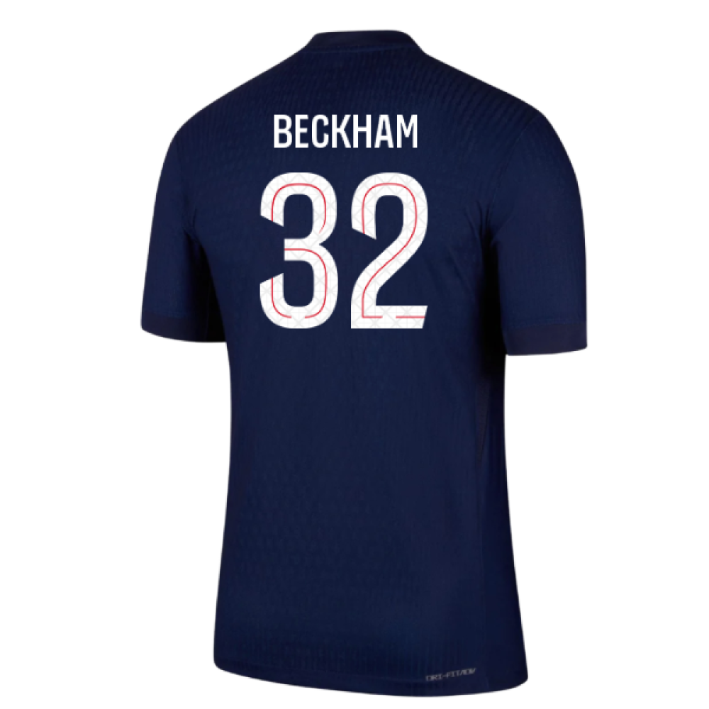 2025-2026 PSG Home Dri-Fit ADV Authentic Shirt (Beckham 32)