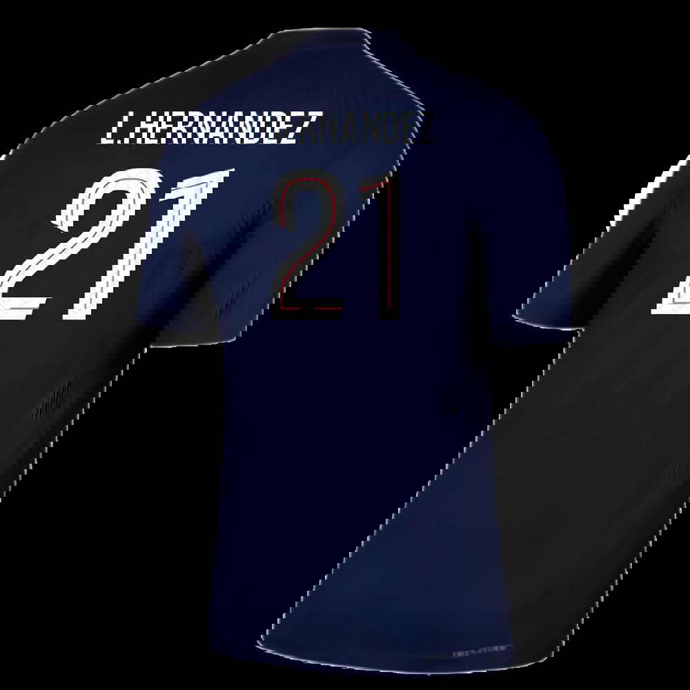 2025-2026 PSG Home Dri-Fit ADV Authentic Shirt (L.Hernandez 21)