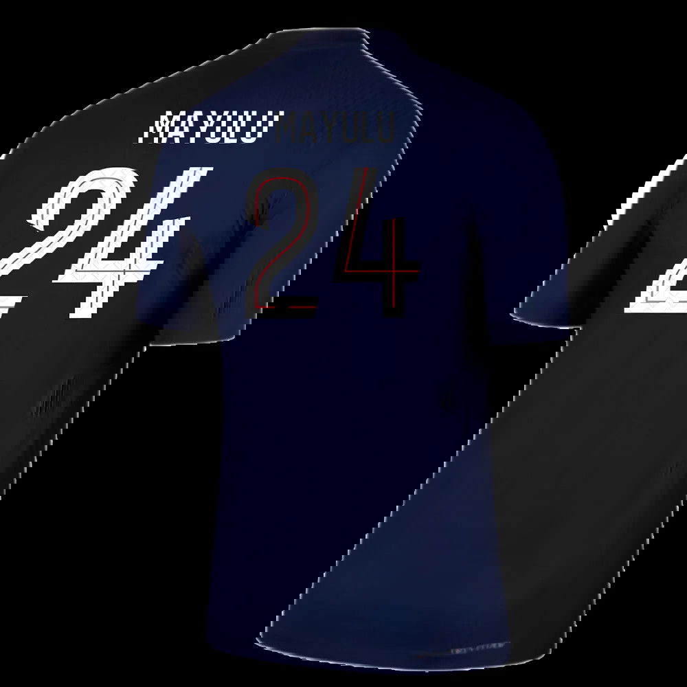 2025-2026 PSG Home Dri-Fit ADV Authentic Shirt (Mayulu 24)