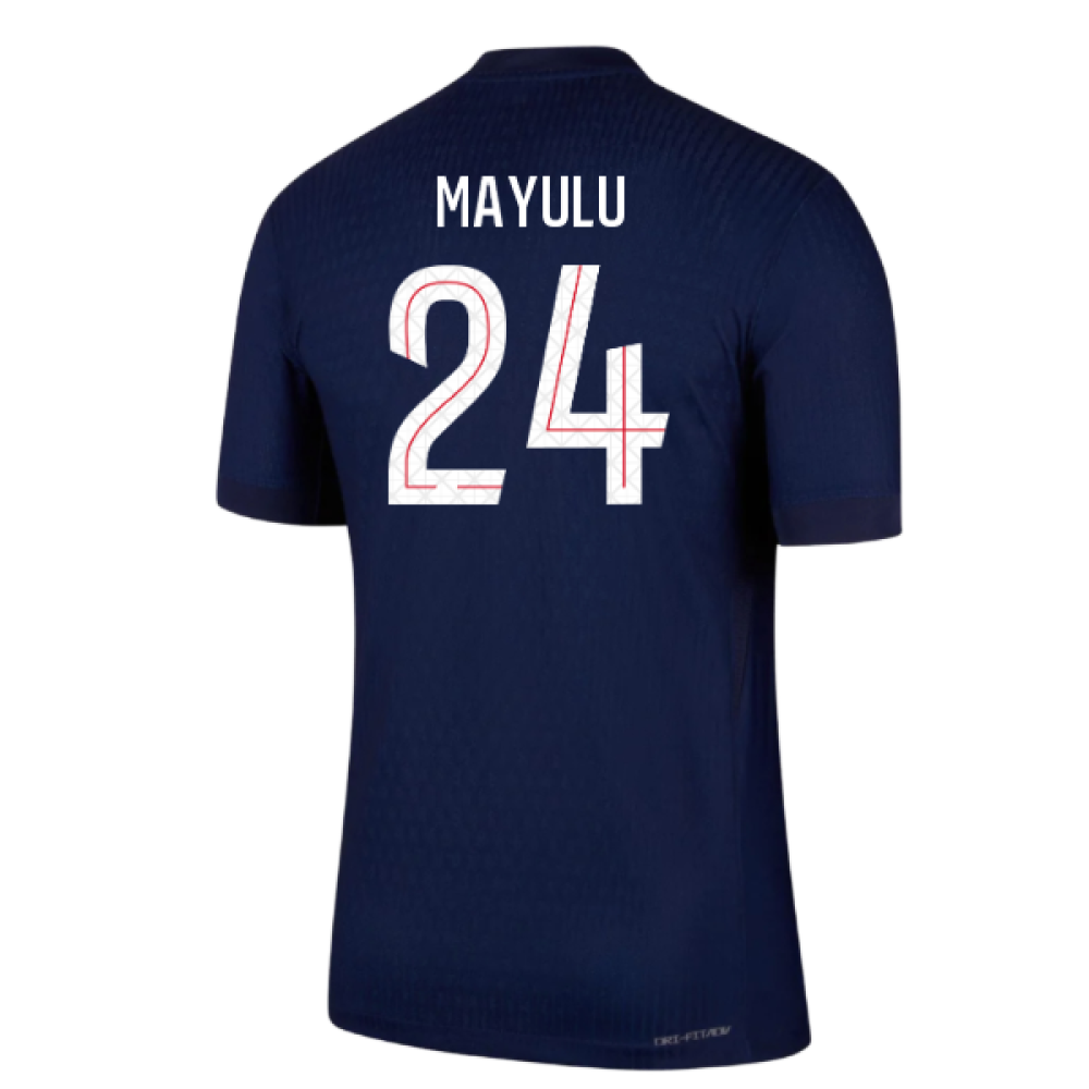 2025-2026 PSG Home Dri-Fit ADV Authentic Shirt (Mayulu 24)