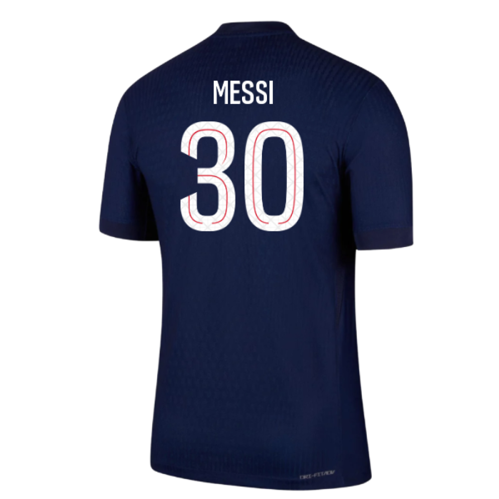 2025-2026 PSG Home Dri-Fit ADV Authentic Shirt (Messi 30)