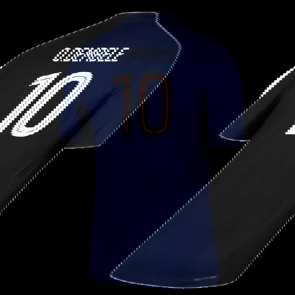 2025-2026 PSG Home Dri-Fit ADV Authentic Shirt (O.Dembele 10)