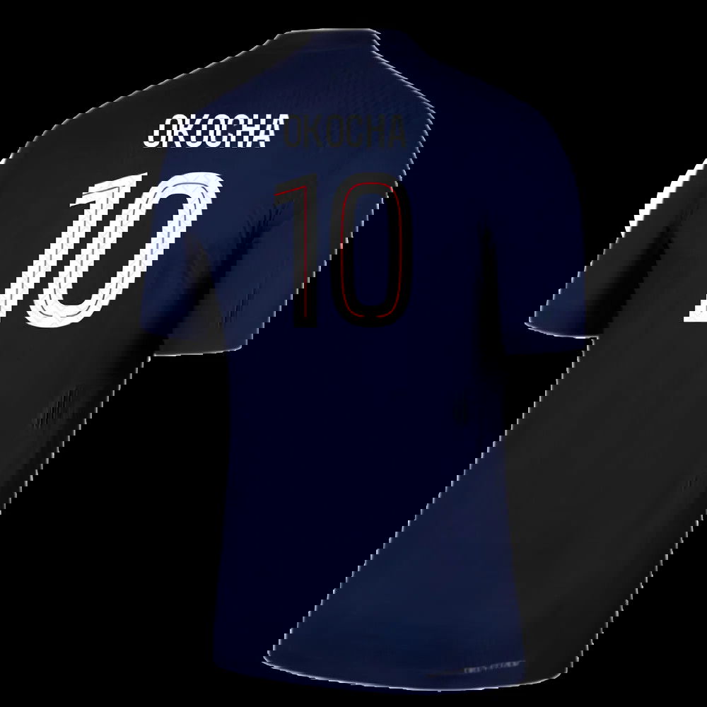 2025-2026 PSG Home Dri-Fit ADV Authentic Shirt (Okocha 10)