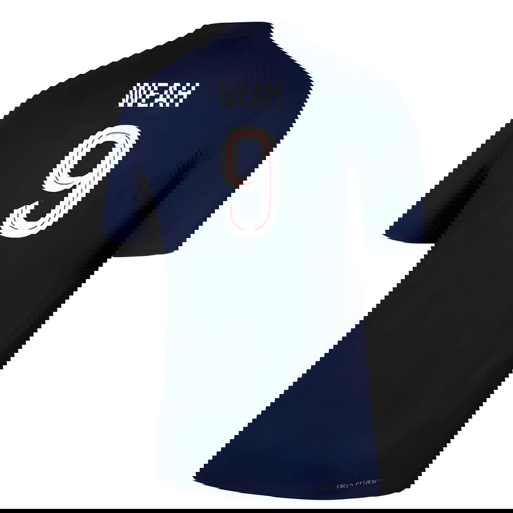 2025-2026 PSG Home Dri-Fit ADV Authentic Shirt (Weah 9)