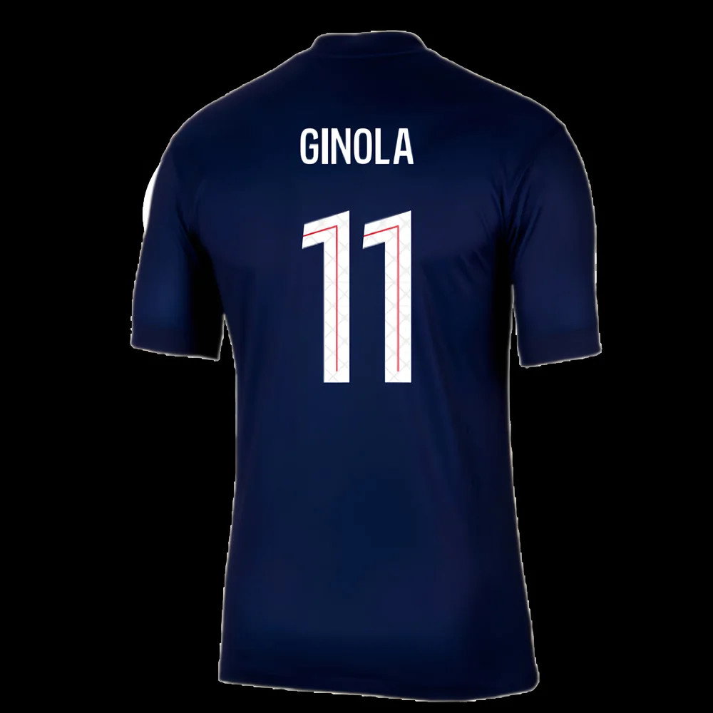 2025-2026 PSG Paris Saint Germain Home Shirt (Ginola 11)
