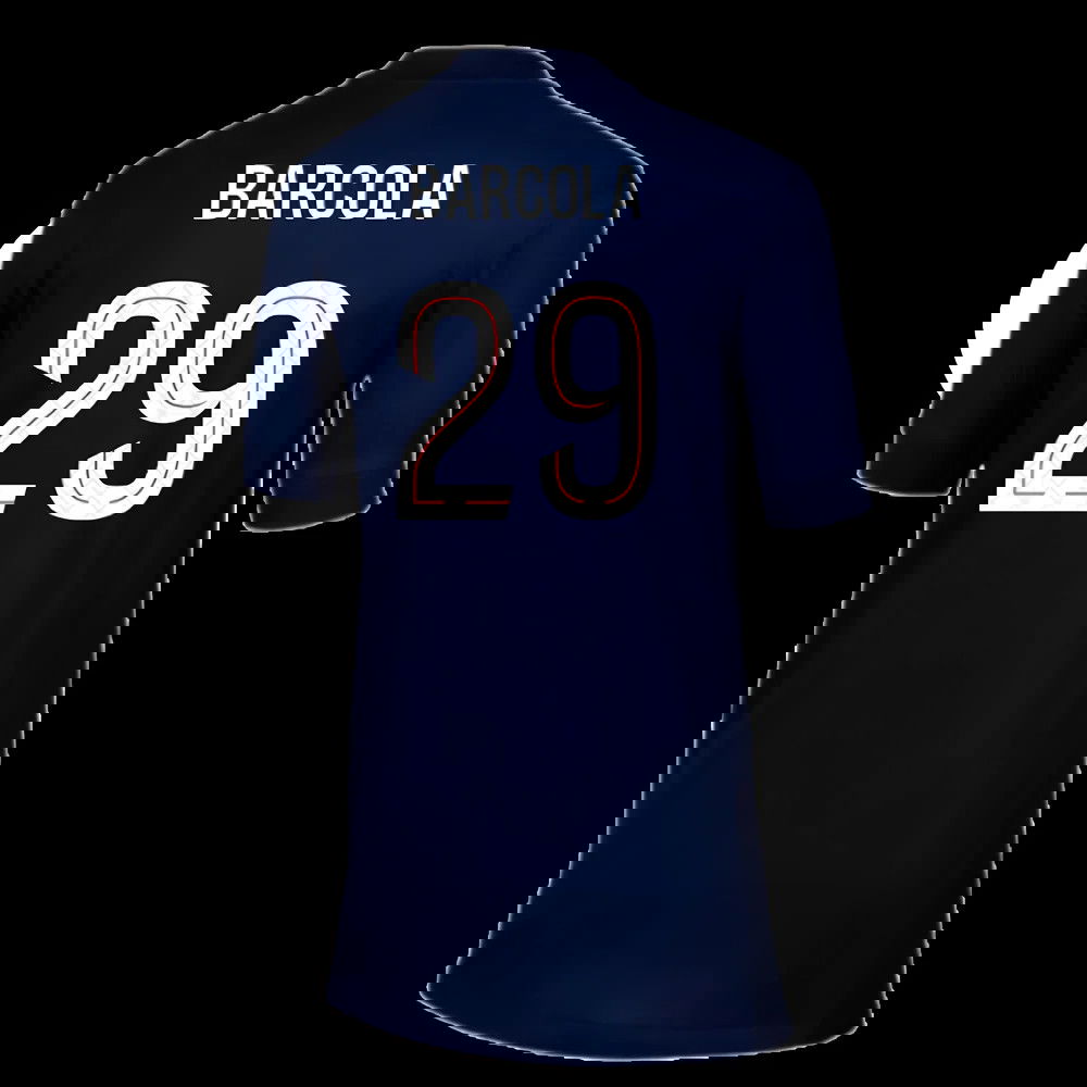 2025-2026 PSG Paris Saint Germain Home Shirt (Kids) (Barcola 29)