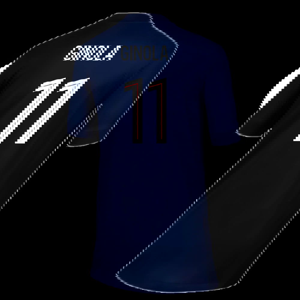2025-2026 PSG Paris Saint Germain Home Shirt (Kids) (Ginola 11)