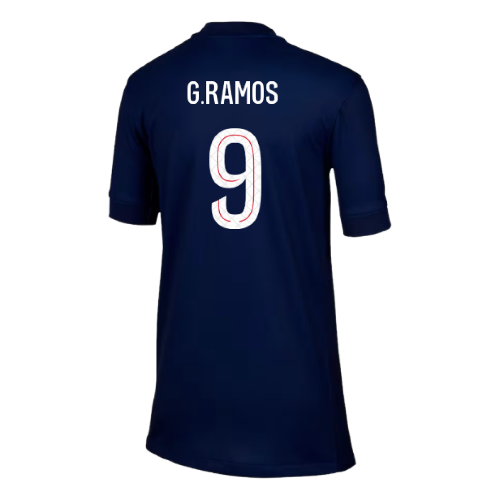 2025-2026 PSG Paris Saint Germain Home Shirt (Kids) (G.Ramos 9)