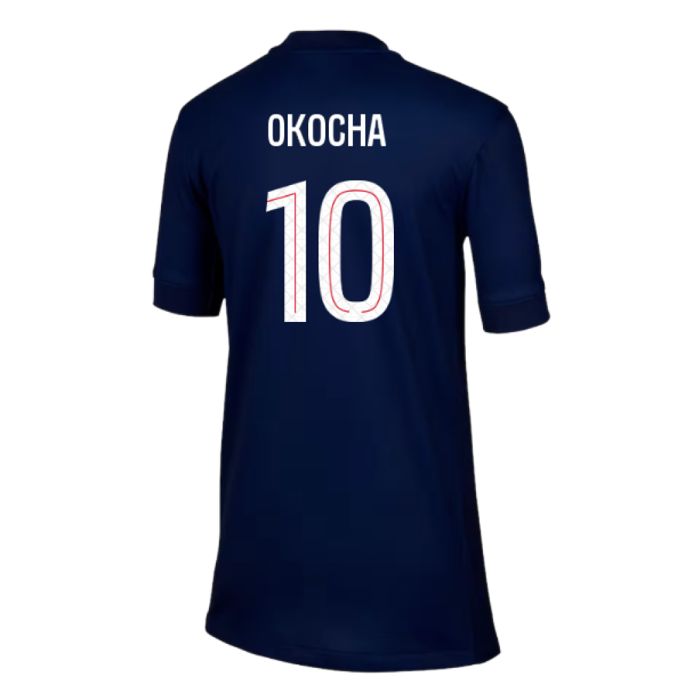 2025-2026 PSG Paris Saint Germain Home Shirt (Kids) (Okocha 10)
