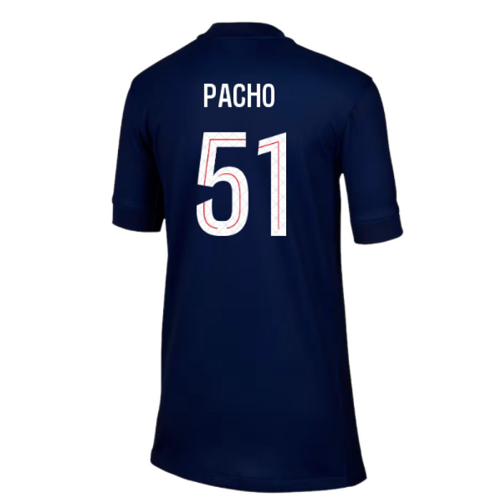 2025-2026 PSG Paris Saint Germain Home Shirt (Kids) (Pacho 51)