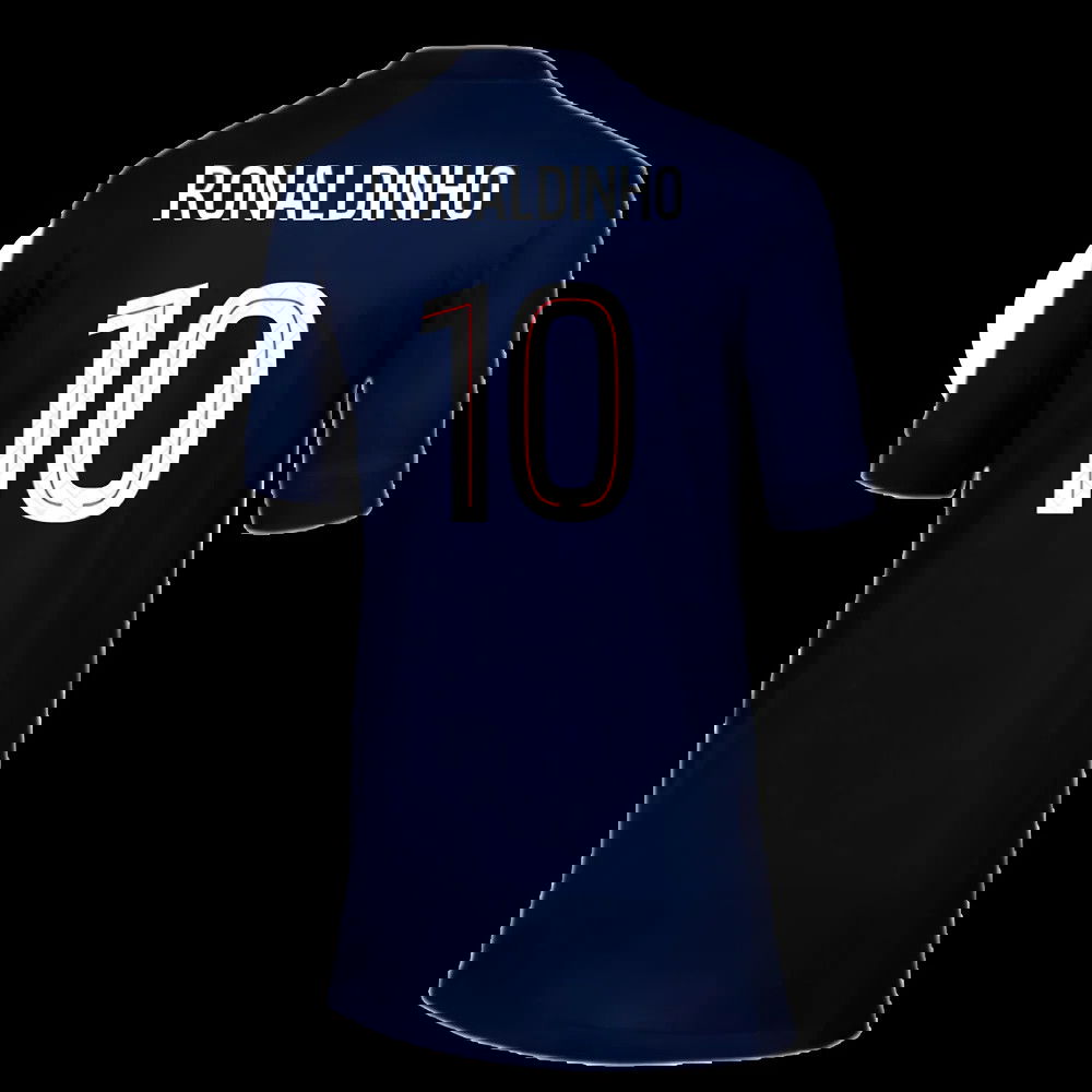2025-2026 PSG Paris Saint Germain Home Shirt (Kids) (Ronaldinho 10)